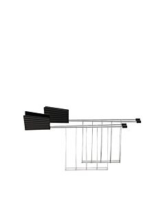 Alessi - Set of Two Toaster Racks - Black